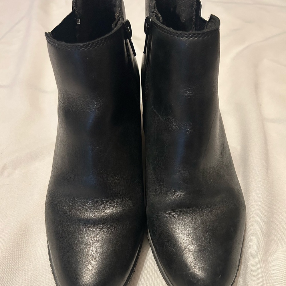 Clarks Black Heeled Boots